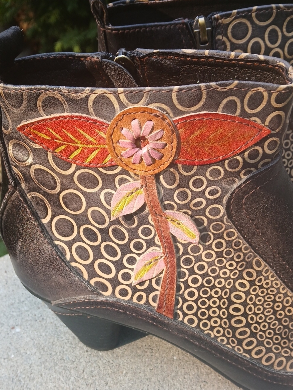 L'Artiste by Spring Step "Parfum" Ankle Boots in dark brown Sz41(9.5) Steampunk - Picture 2 of 12